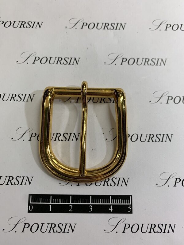 Boucle 1356/30 Laiton Poli Main Doré Verni - 1 pièce