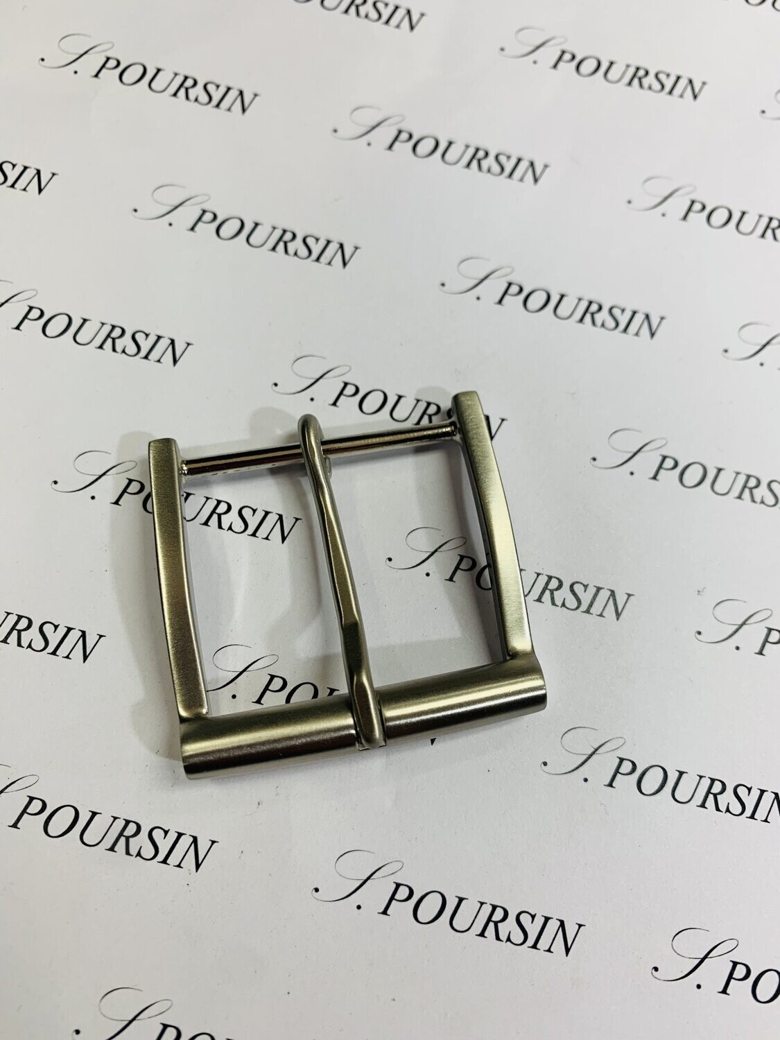 Boucle Simple 248/40 Laiton Poli Main Nickel Brossé- 1 pièce