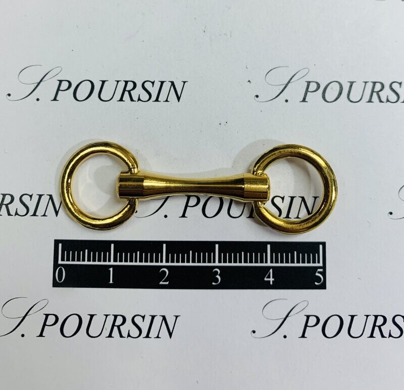 Filet 7160/12 Laiton Poli Bille Doré Or3N  Verni - Lot de 2 pièces
