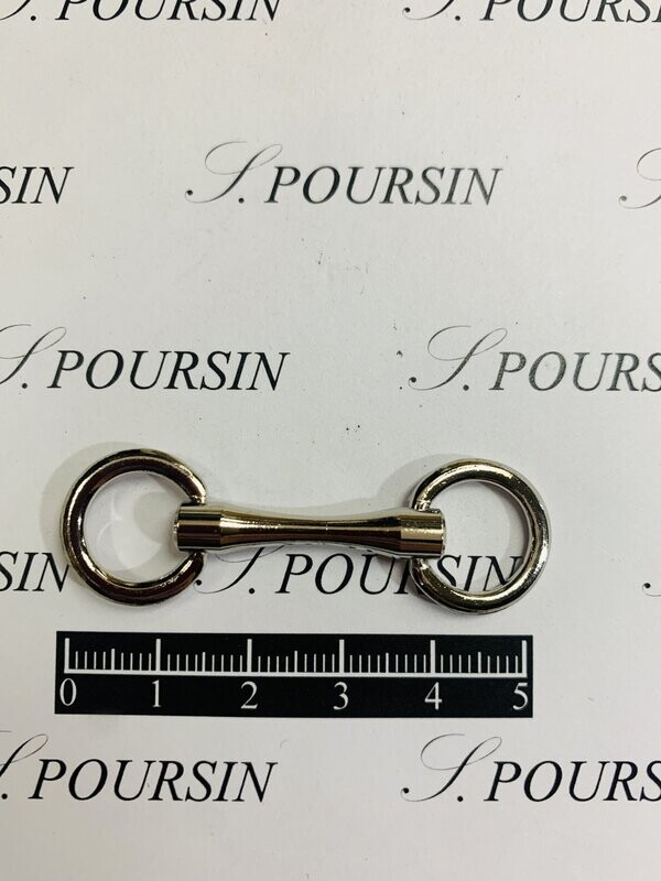 Filet 7160/12 Laiton Poli Bille Nickel - Lot de 2 pièces