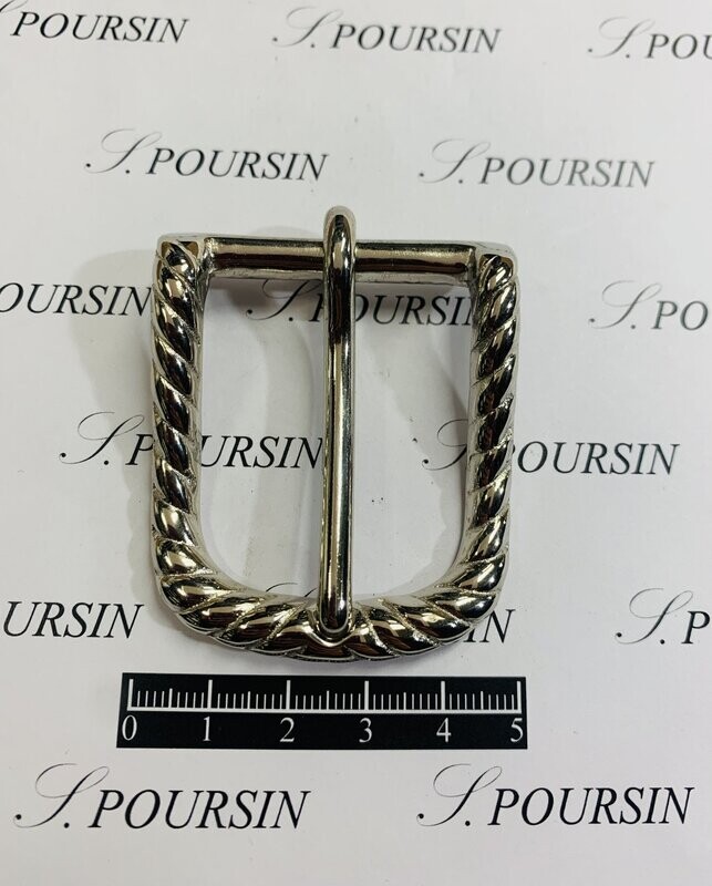 Boucle 389/35 Laiton Poli Nickel  - lot de 2 pièces