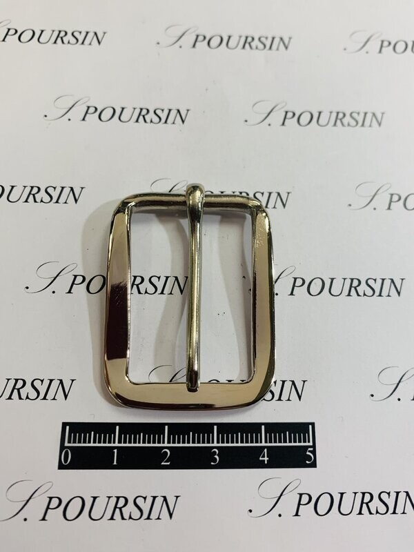 Boucle 46/25 Laiton Poli Nickel  - Bonne Affaire! - lot de 4 pièces