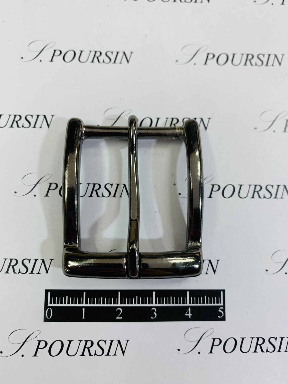 Boucle 249/30 Forte Laiton Poli Bille Nickel Noir Verni  -  lot de 2 pièces
