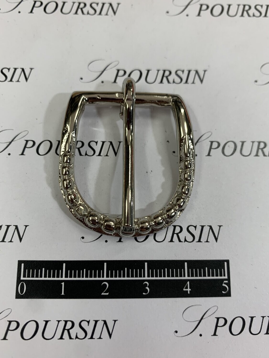 Boucle 506/20 Laiton Poli Nickel - lot de 2 pièces