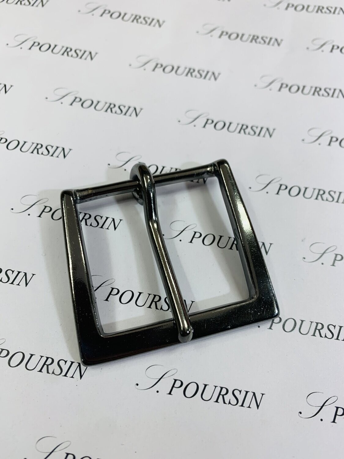 Boucle 35/45 Laiton Poli Bille Nickel Noir Verni - 1 pièce