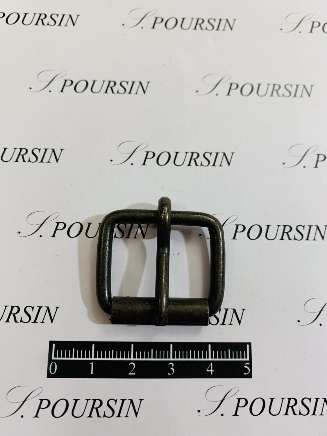 Boucle à Rouleau 25x20x3,9 Non Soudée Laiton Bronzé Antic Foncé Verni - lot de 10 pièces