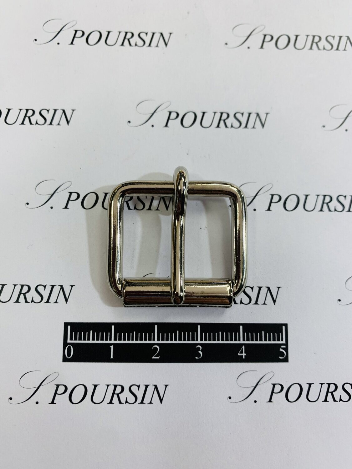 Boucle à Rouleau 25x20x3,9 Non Soudée Laiton Poli Bille Nickel- lot de 5 pièces