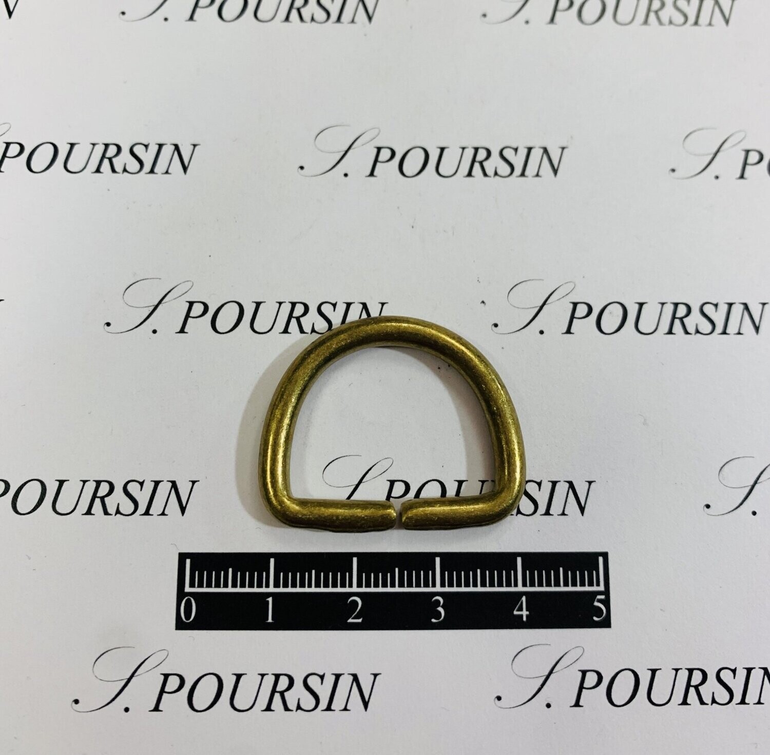 Dé 1/2 Rond 23x39 Non Soudé Laiton Bronzé Antic Clair Verni - lot de 10 pièces