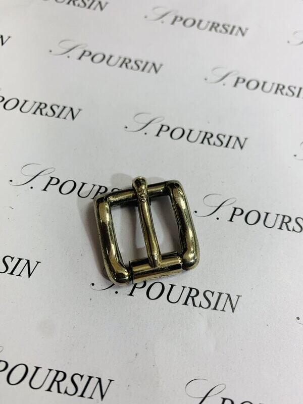 Boucle sous-ventrière 14mm CH Simple Laiton Nickel - Vintage- Bonne Affaire !  - lot de 2 pièces