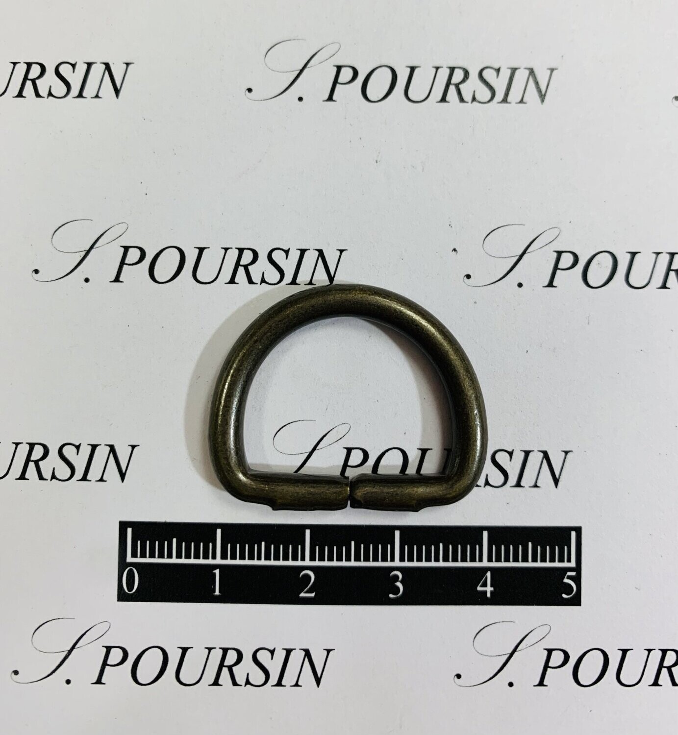 Dé 1/2 Rond 20x39 Non Soudé Laiton Bronzé Antic Foncé Verni - lot de 10 pièces
