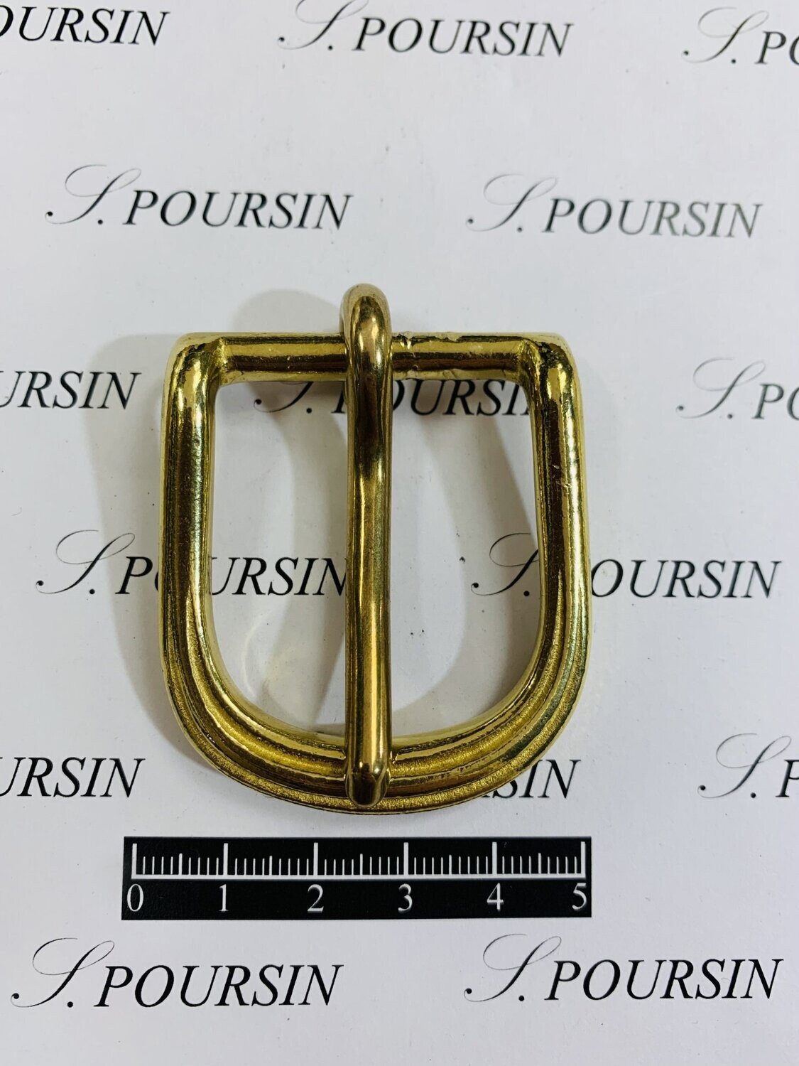 Boucle 1356/32mm CH Laiton Poli Bille  -  2 pièces