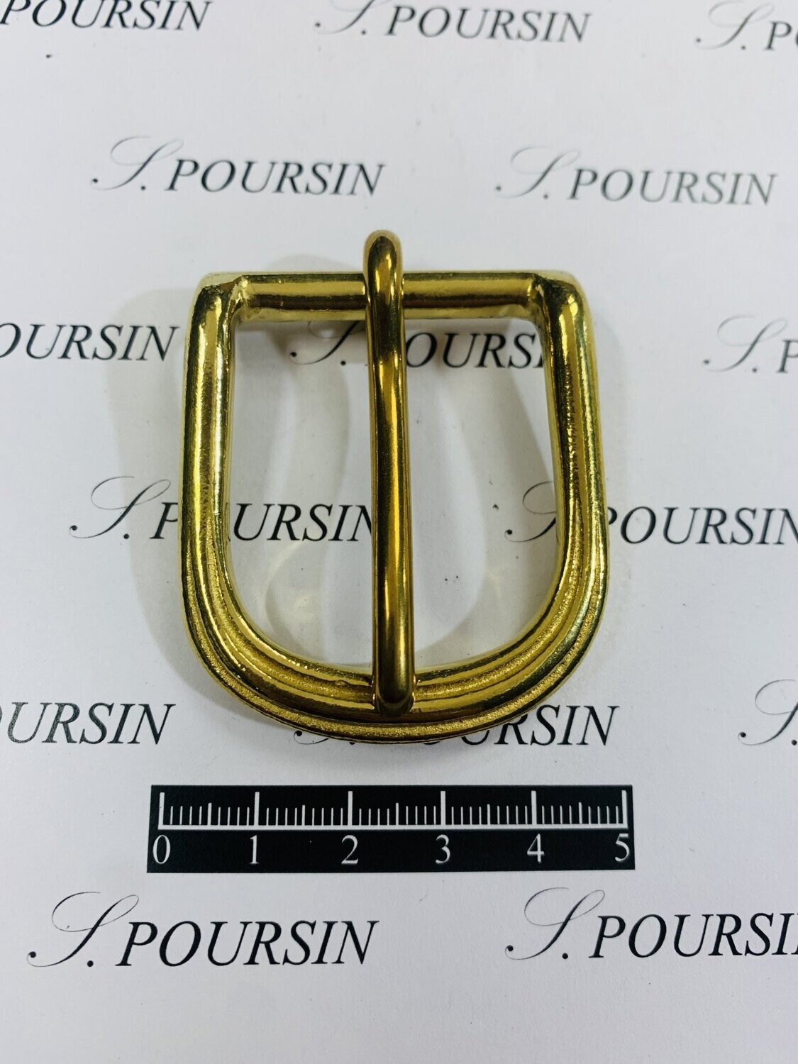 Boucle 1356/32mm Maro Laiton Poli Bille  -  2 pièces