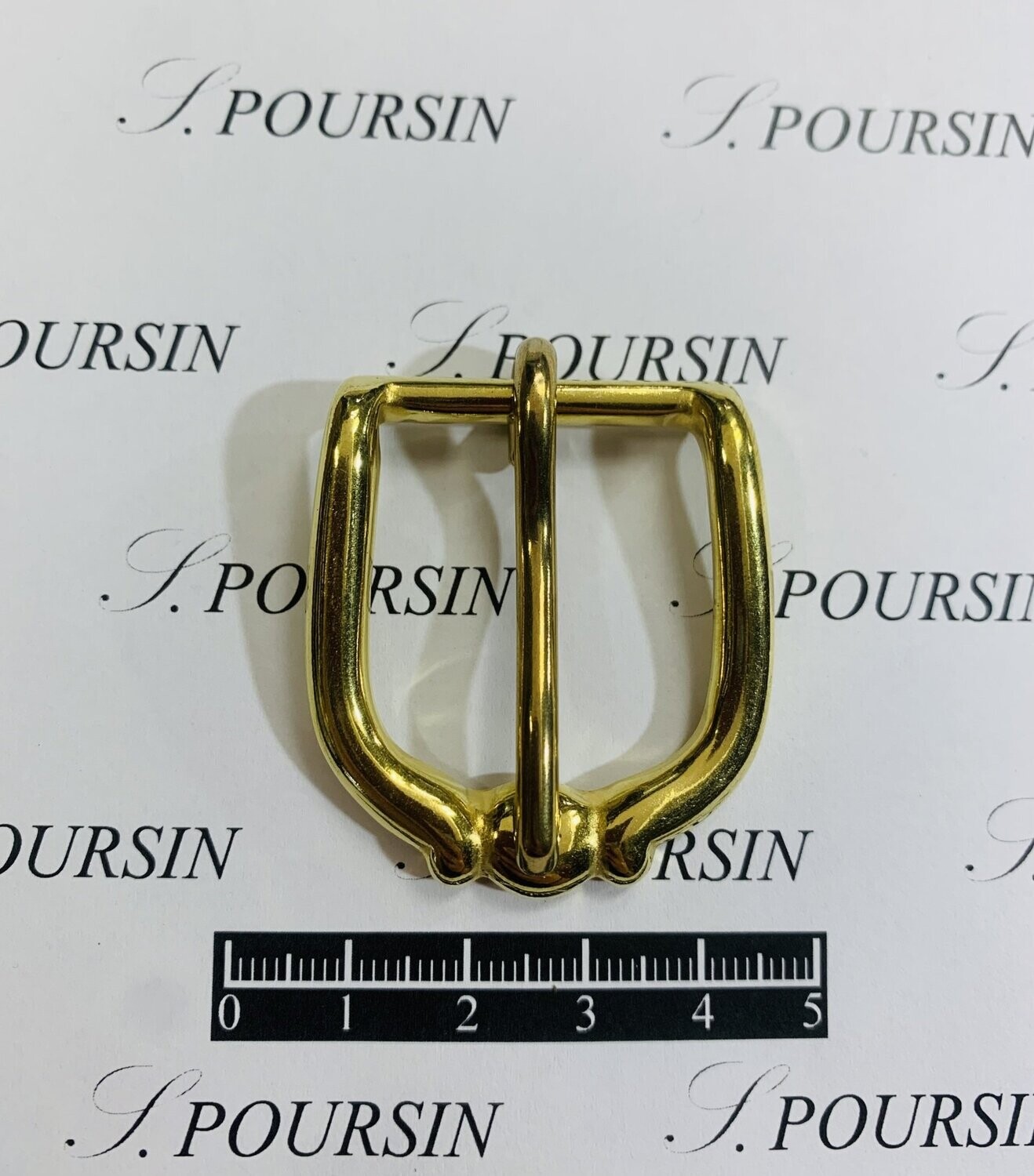 Boucle 8110/25 Laiton Poli Bille - lot de 2 pièces