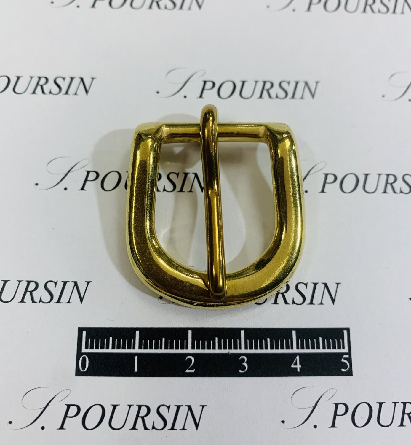 Boucle 8150/20 Laiton Poli Bille - lot de 2 pièces