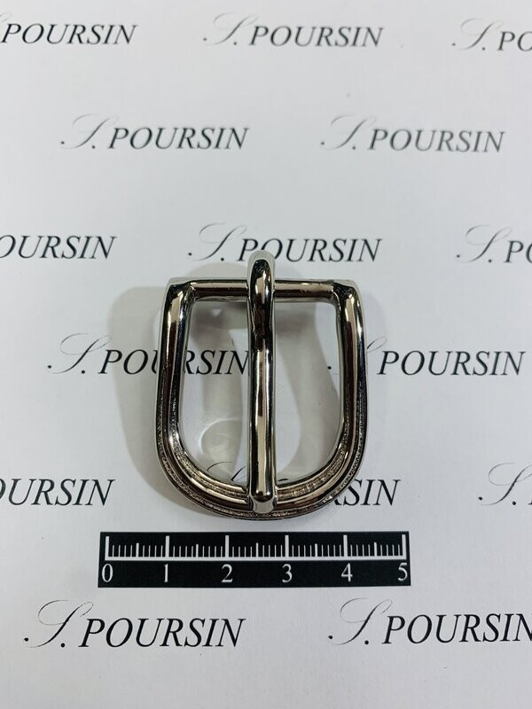 Boucle 1356/23mm CH "Baguette" Laiton Poli Bille Nickel -  2 pièces