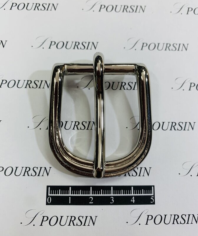 Boucle 1356/32mm CH Laiton Poli Bille Nickel -  2 pièces