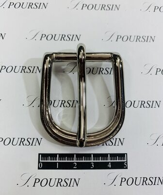 Boucle 1356/32mm CH Laiton Poli Bille Nickel - 2 pièces