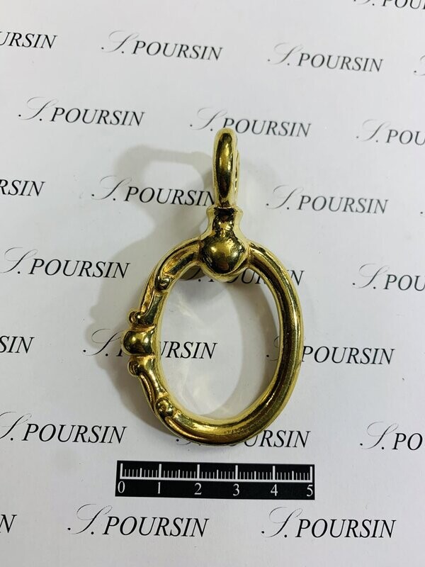 Panurge "Moderne" 10x76 Laiton Poli Bille - lot de 1 pièce