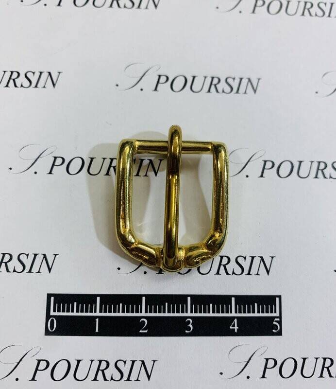Boucle Simple Moderne 16mm Maro Laiton Poli Bille  -  2 pièces