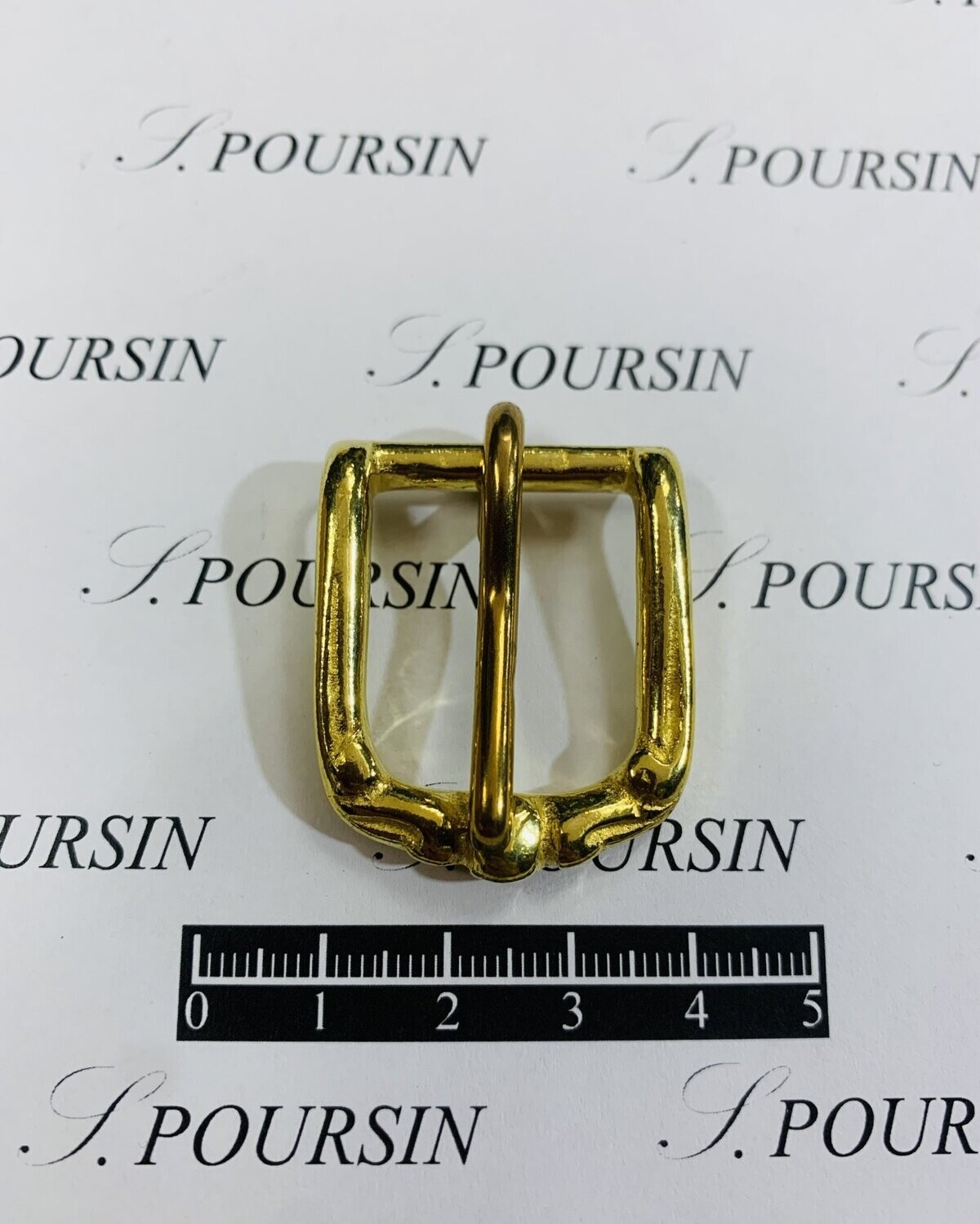Boucle Simple Moderne 20mm Maro Laiton Poli Bille  -  2 pièces