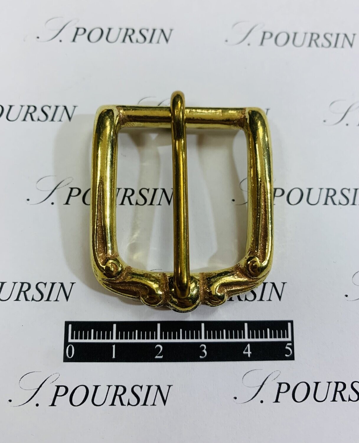 Boucle Simple Moderne 27mm Maro Laiton Poli Bille  -  1 pièce