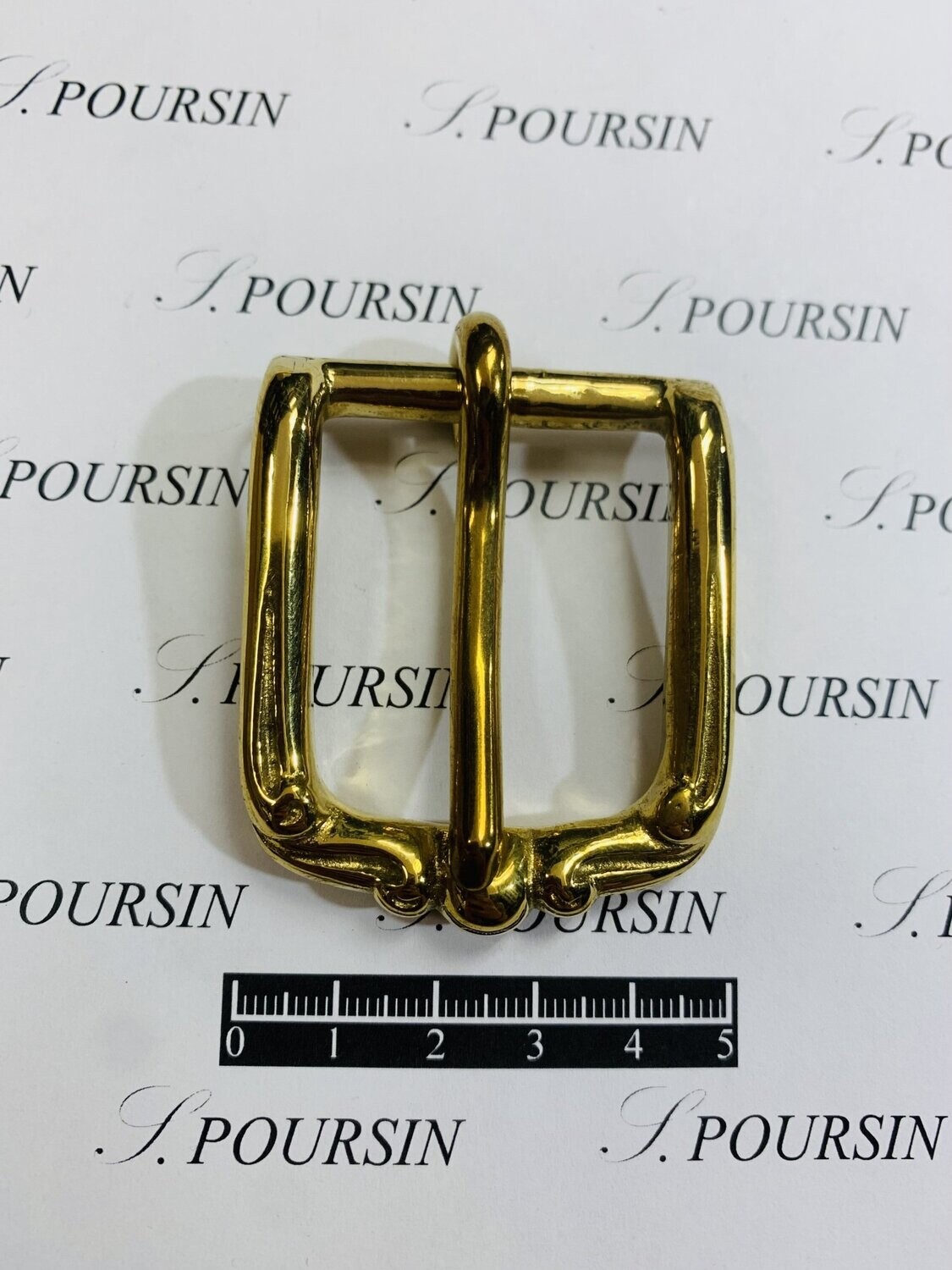 Boucle Simple Moderne 32mm CH Laiton Poli   -  1 pièce