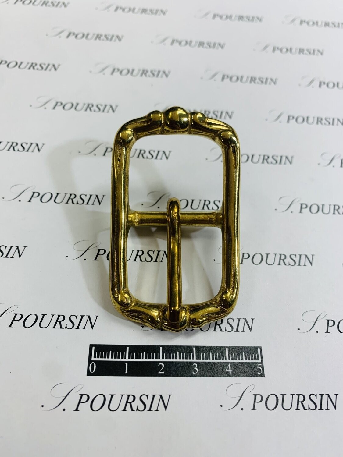 Boucle Double Moderne 27mm CH Laiton Poli Bille- lot de 2 pièces