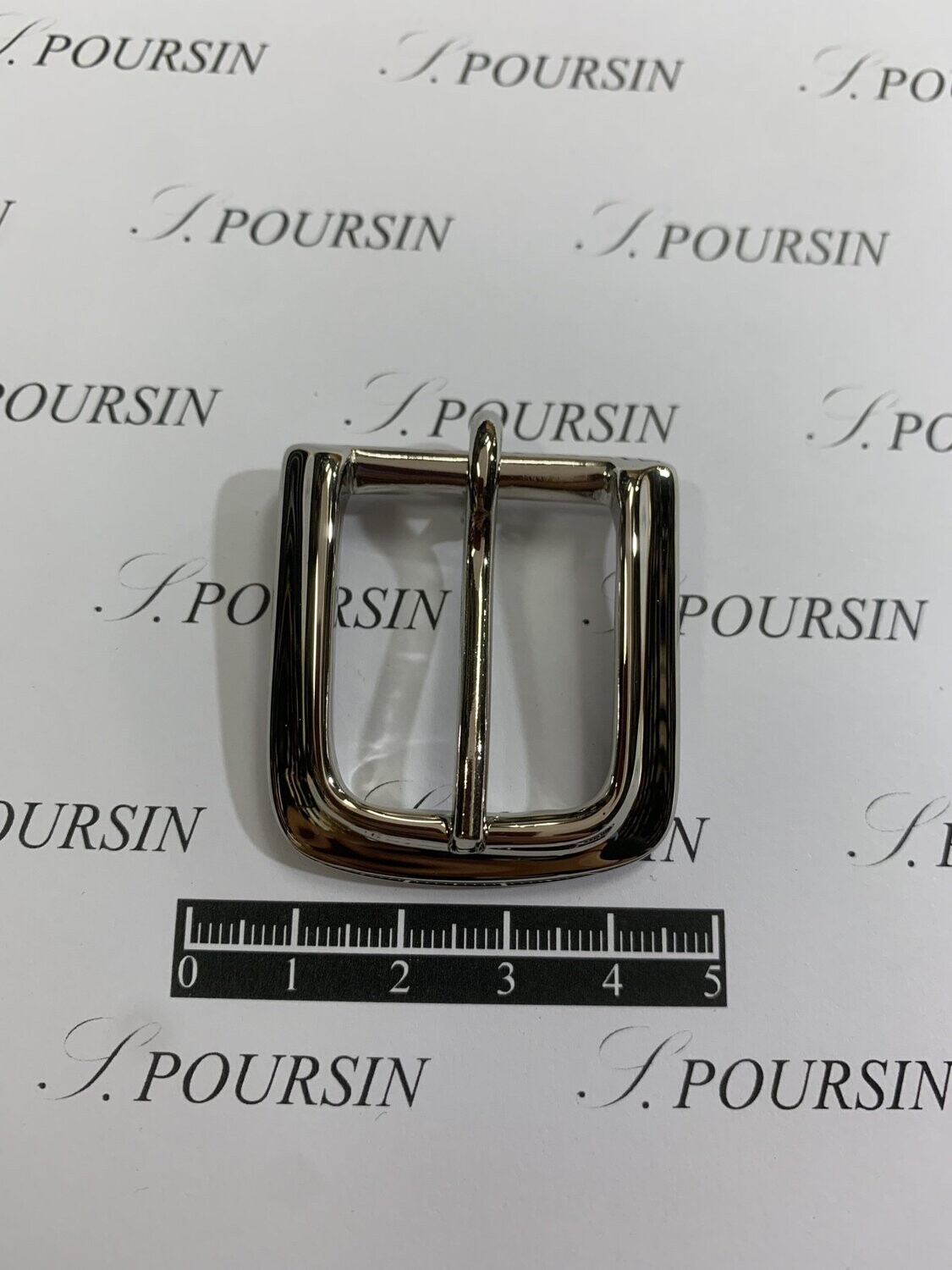 Boucle 8169/25 Laiton Poli Nickel - lot de 2 pièces