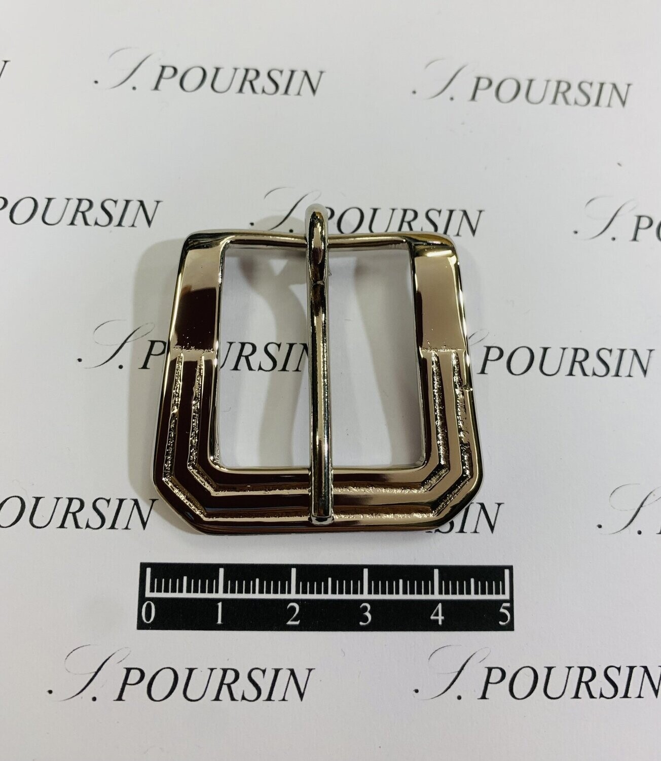 Boucle 8101/25 Laiton Poli  Nickel- lot de 2 pièces
