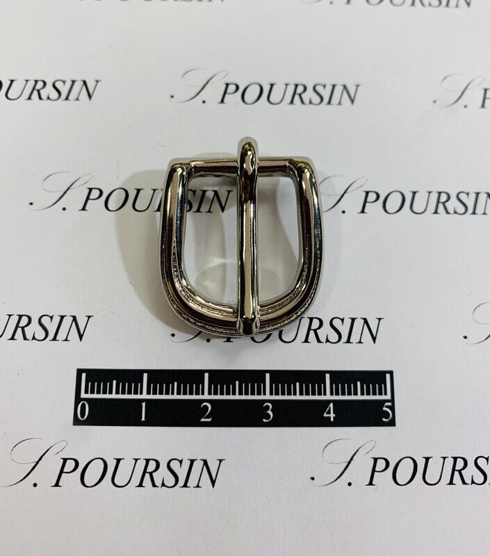 Boucle  1356/16mm CH Laiton Poli Bille Nickel -  2 pièces
