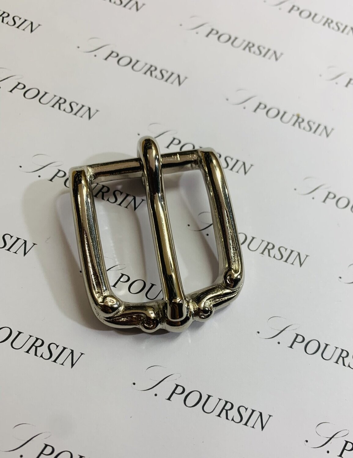 Boucle Simple Moderne 27mm CH Laiton Poli Bille Nickel - 1 pièce