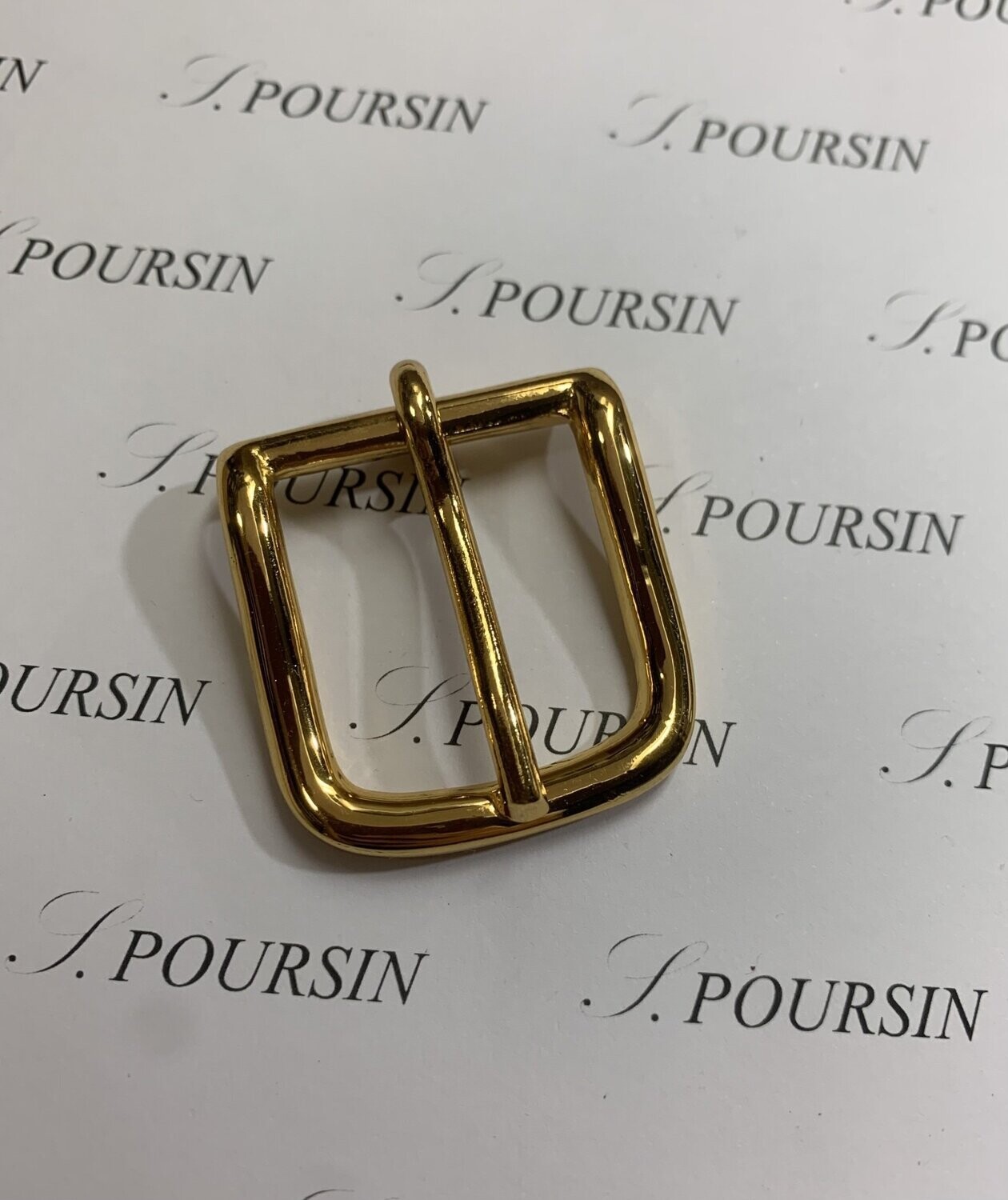 Boucle Lyre 27mm Maro Laiton Poli  Doré Or3N Verni - 1 pièce