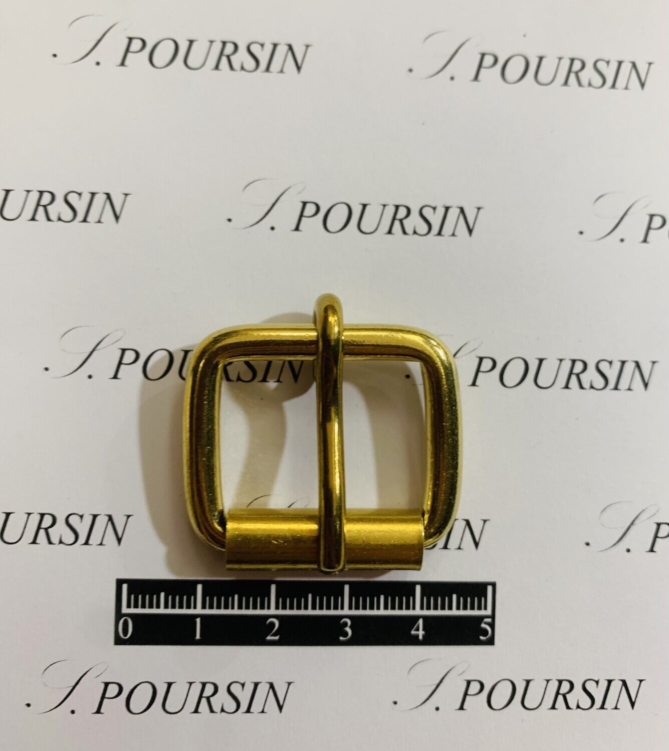 Boucle à Rouleau 25x20x4,9 Non Soudée Laiton Poli Bille - lot de 5 pièces