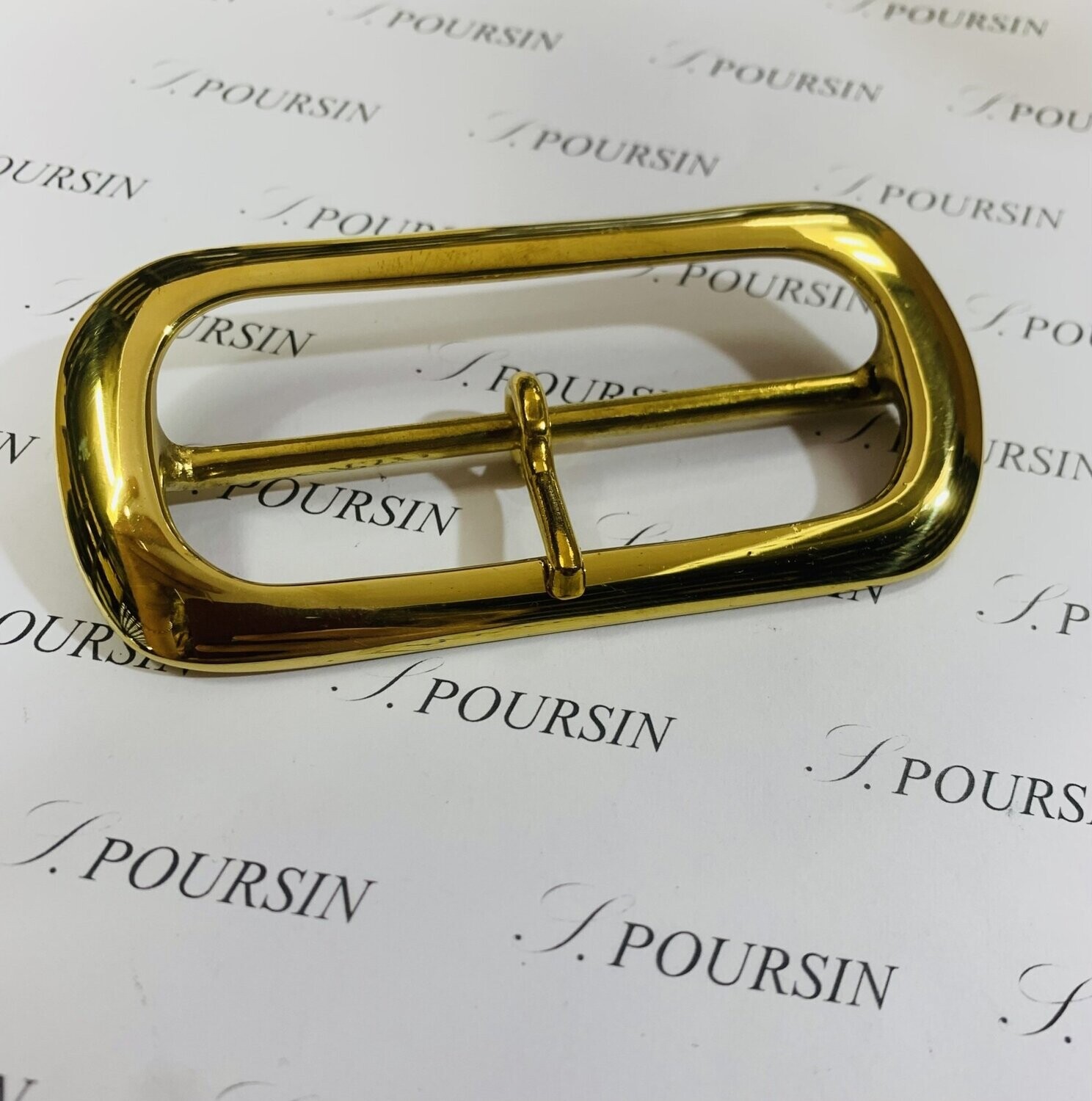 Boucle Double 580/80 Laiton Poli - Bonne Affaire! -  1 Pièce