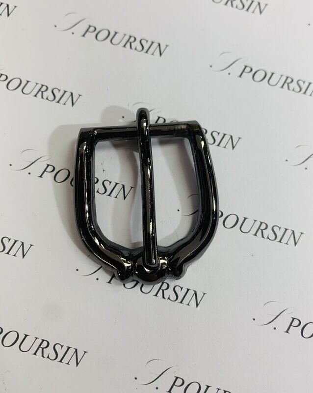 Boucle 8110/25 Laiton Poli Nickel Noir Verni - lot de 2 pièces