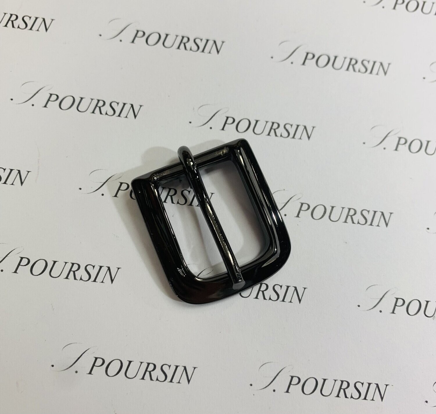 Boucle 8169/20 Laiton Poli Nickel Noir Verni - lot de 2 pièces