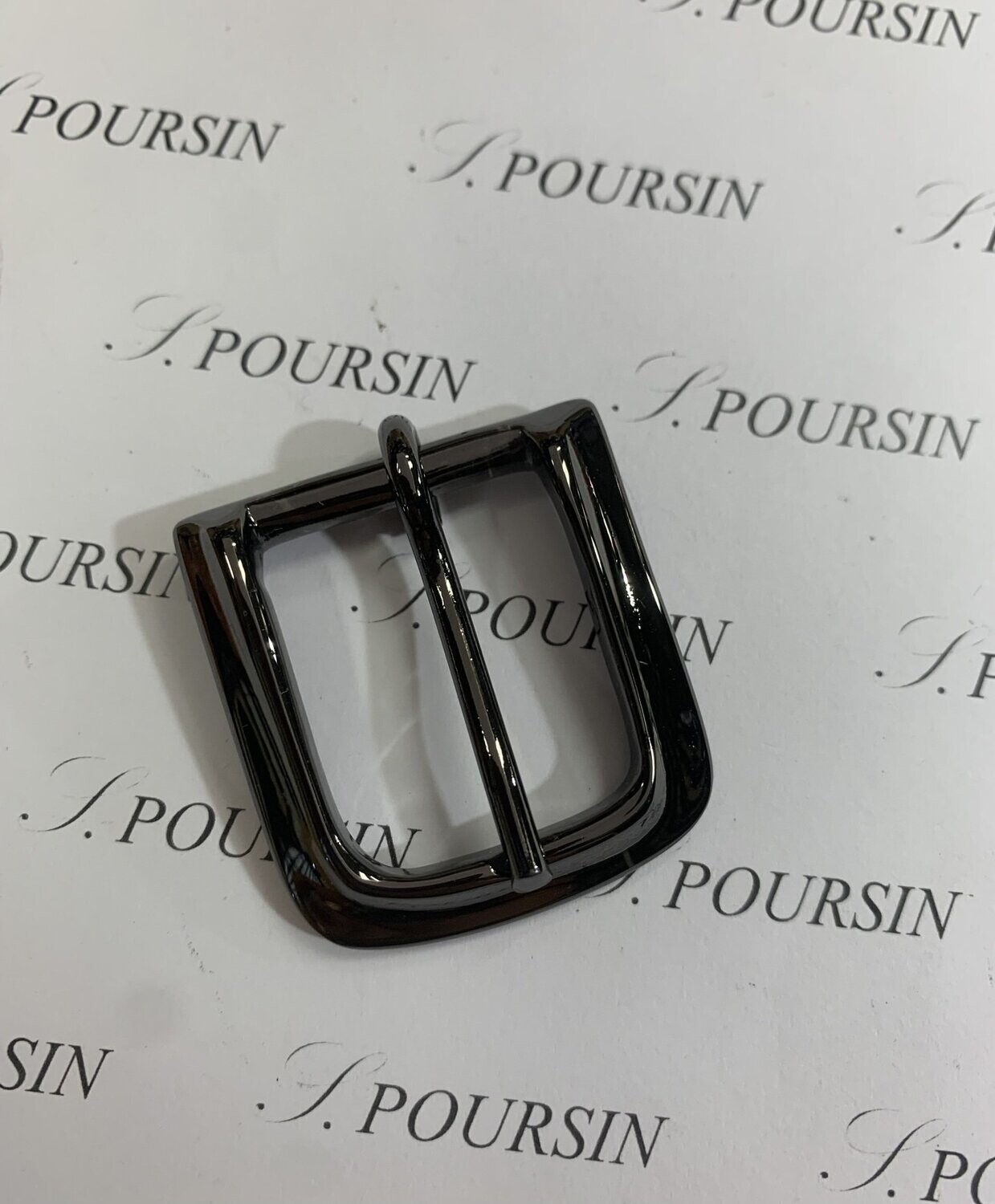 Boucle 8169/25 Laiton Poli Nickel Noir Verni - lot de 2 pièces