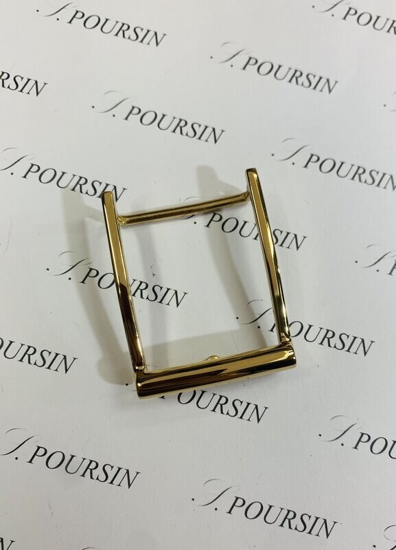 Boucle simple 248/30 Fine à Pont & Tenon Laiton Poli Main Doré Or0.5N Free Verni - 1 pièce