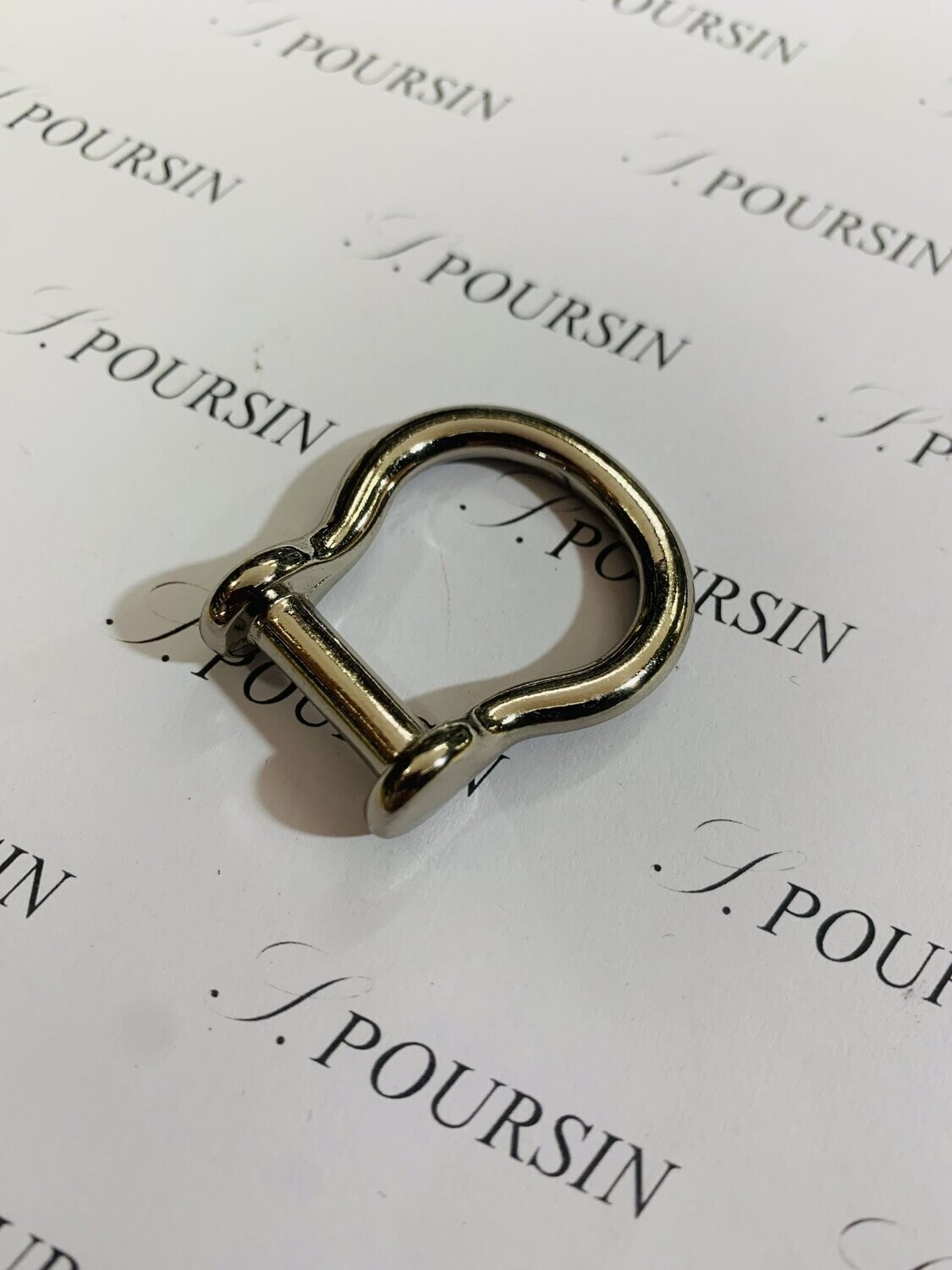 Manillon 15mm  Laiton Poli Nickel Free - lot de 2 pièces