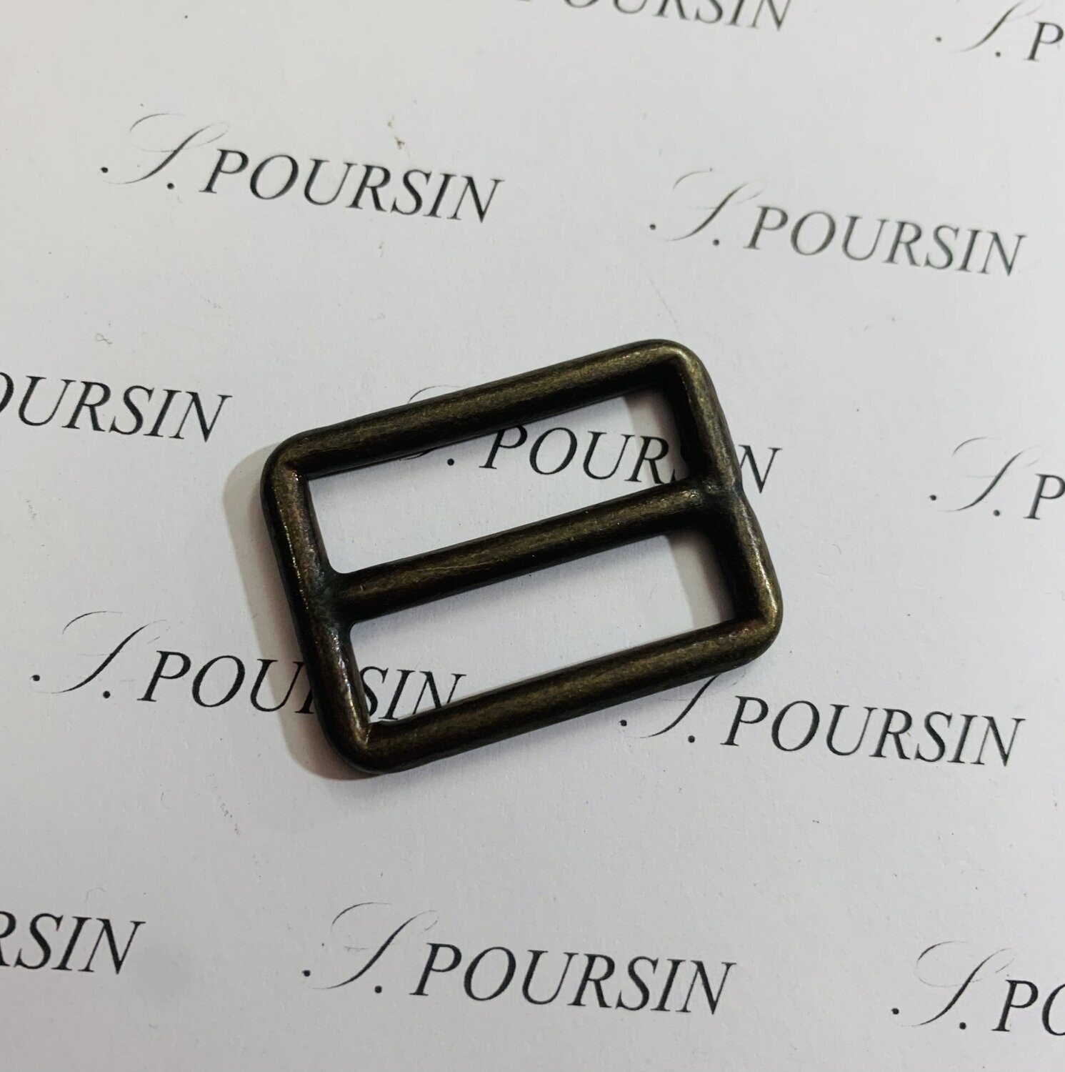 Dé à Barrette 30x39 (Coulant Dble) Soudé Laiton Bronzé Antic Foncé Verni - Bonne Affaire! - lot de 5 pièces