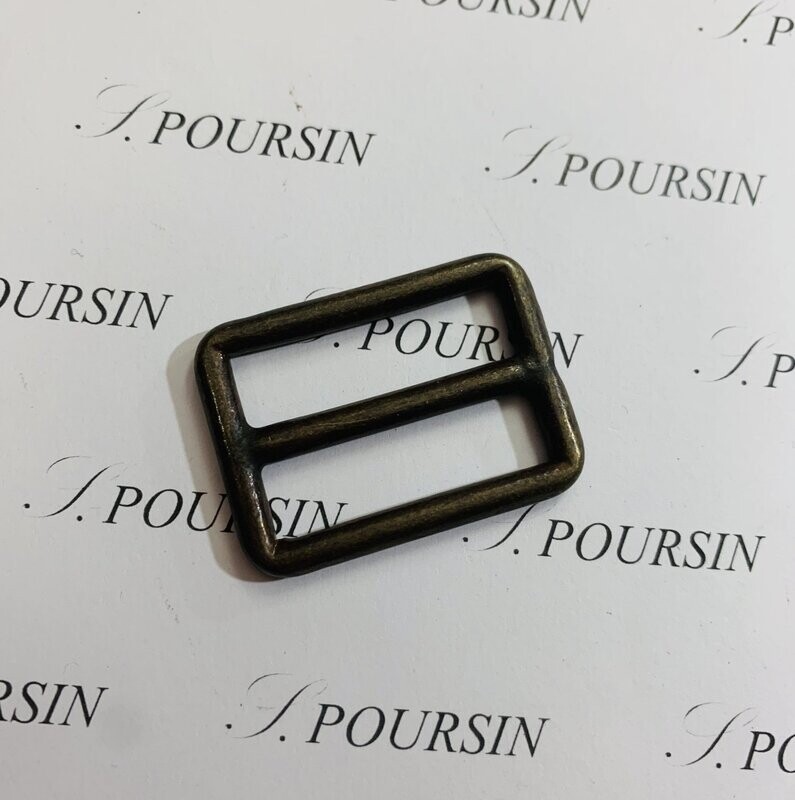 Dé à Barrette 30x39 (Coulant Dble) Soudé Laiton Bronzé Antic Foncé Verni - Bonne Affaire! - lot de 5 pièces