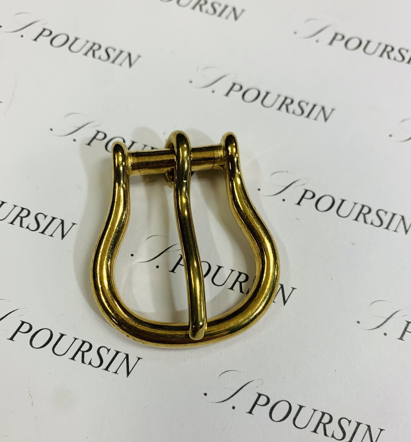 Manillon 20mm 1 Ardillon Laiton Poli Bille - lot de 2 pièces