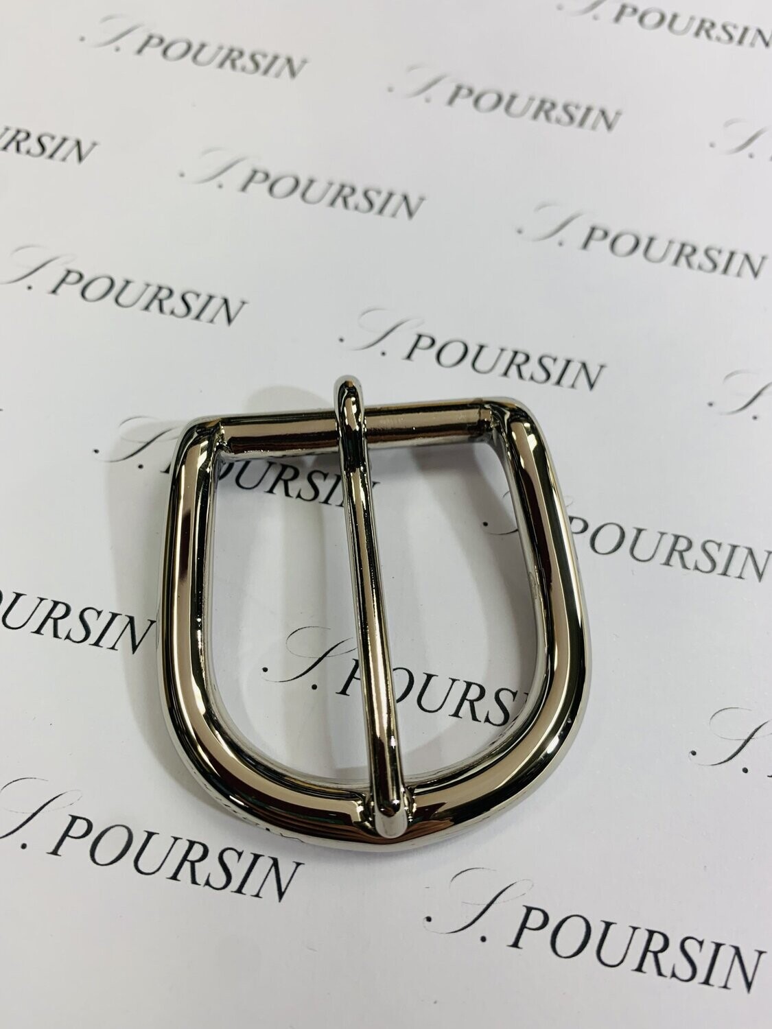 Boucle 253/30 Laiton Poli Main Nickel - lot de 2 pièces