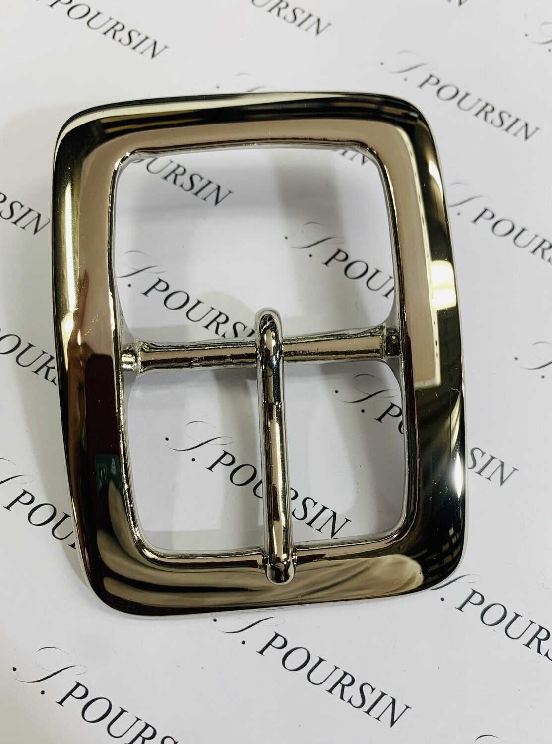 Boucle double 580/40 Forte Laiton Poli Main Nickel - 1 pièce