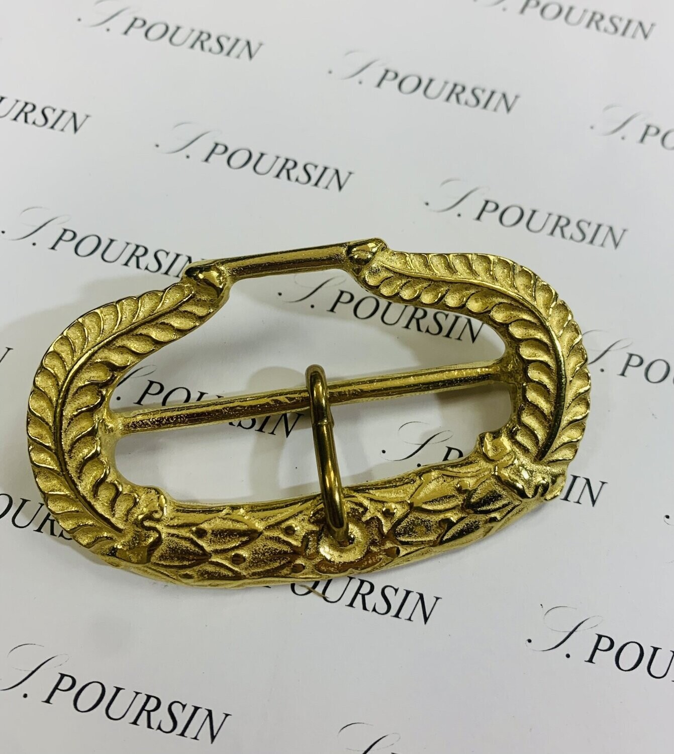 Boucle Double 380/55 Laiton Poli Bille - Vintage - 1 pièce