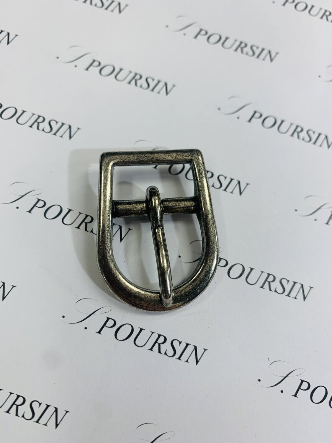 Boucle 915/20 Laiton Vieil Argent Clair Verni - lot de 2 pièces