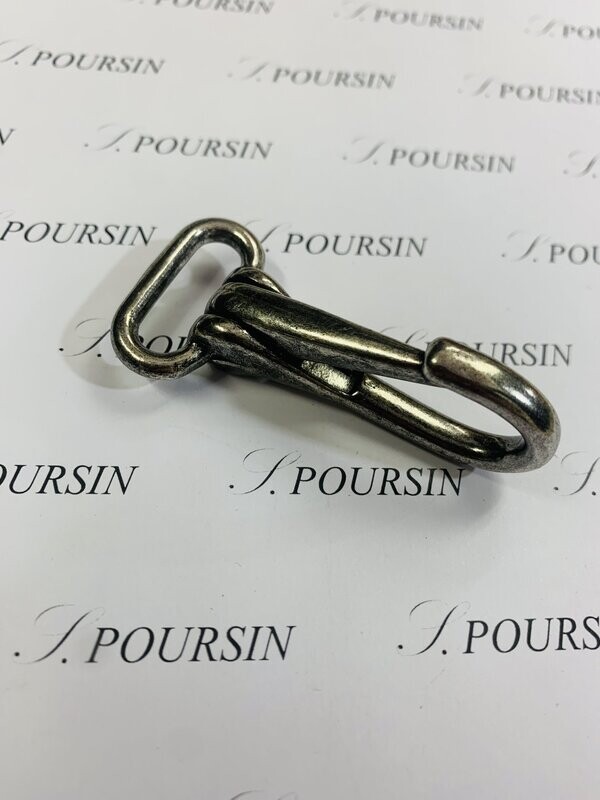Mousqueton Enren.246/22 Laiton Vieil Argent Verni - lot de 2 pièces