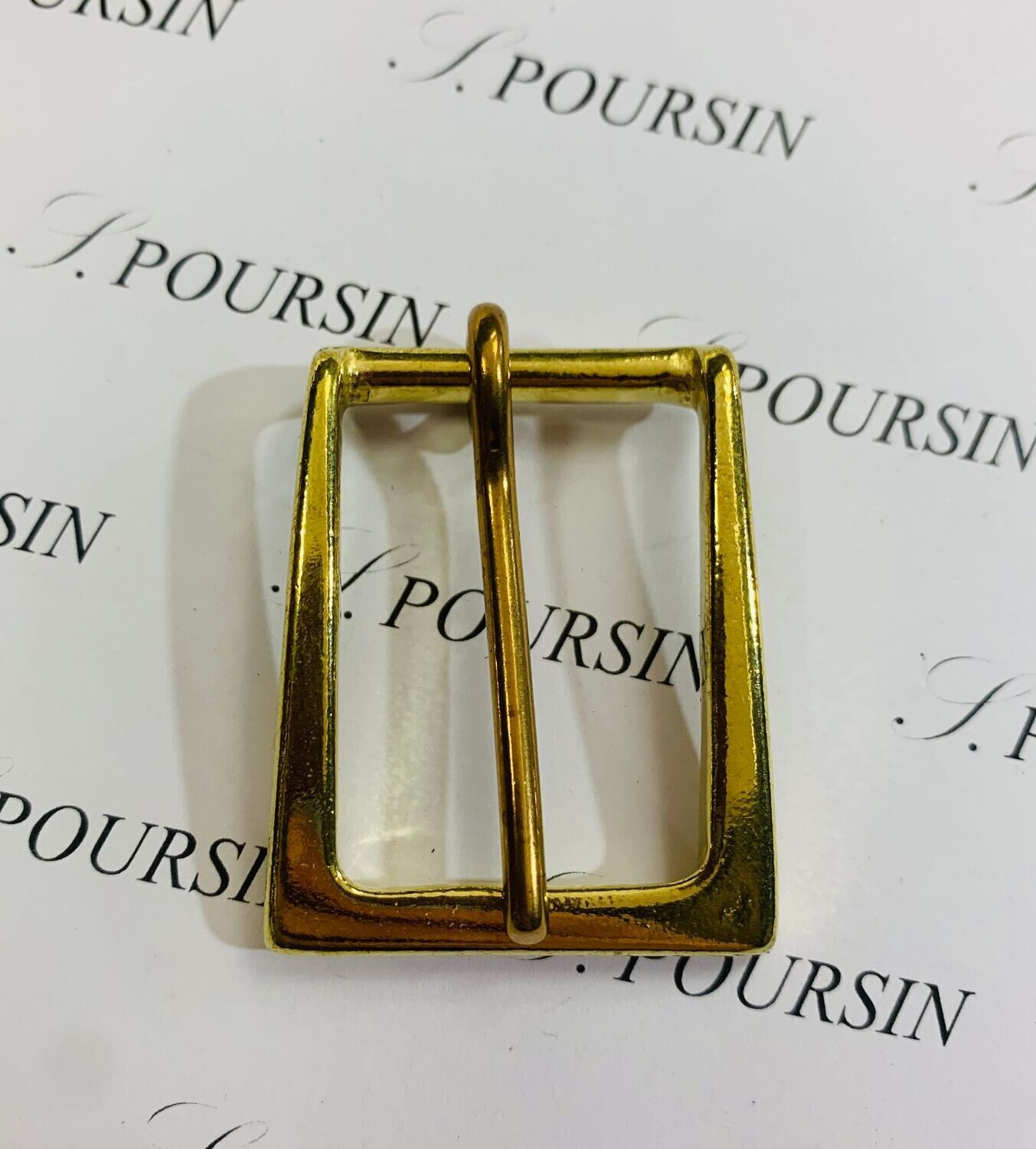 Boucle 35/25 Laiton Poli Bille  - lot de 2 pièces