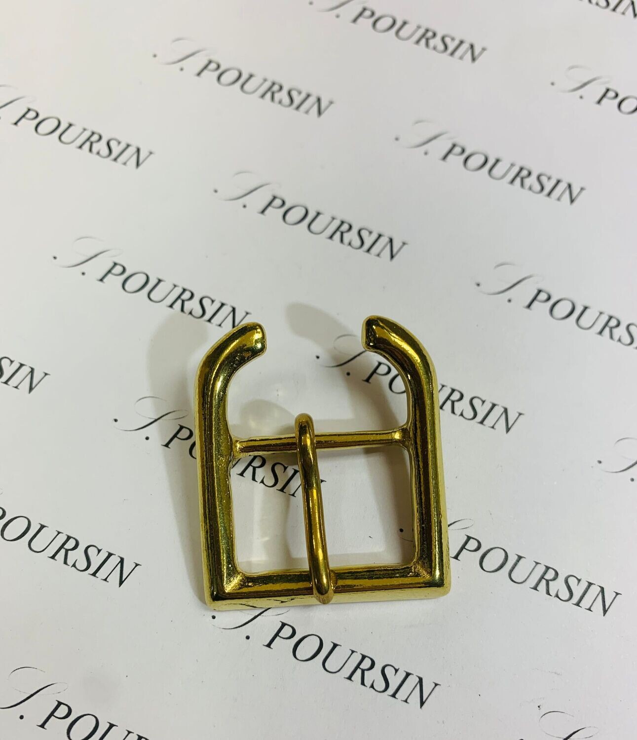 Boucle 648/25 C Laiton Poli Bille - lot de 2 pièces