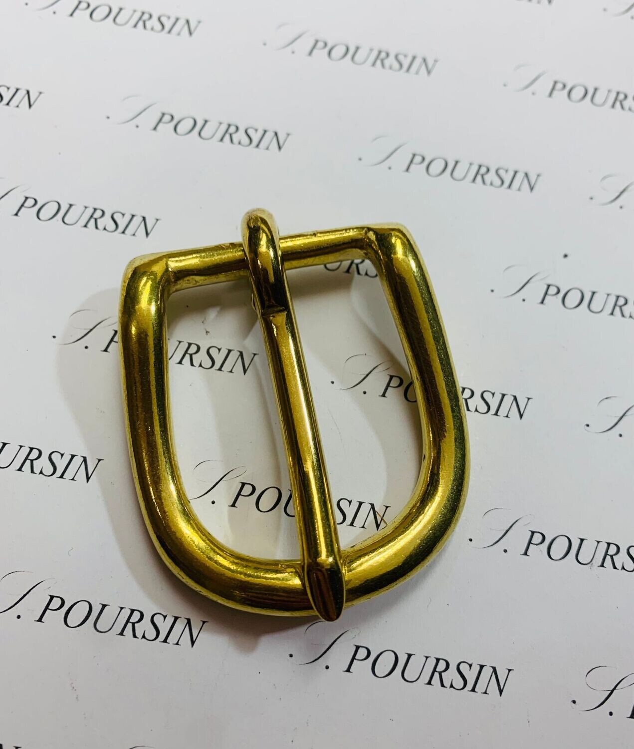 Boucle dossière JA 32mm CH Laiton Poli Bille - lot de 1 pièce